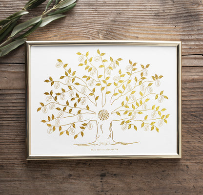 The Poster - Qur'aan Juz' 30 Gold Olive Tree